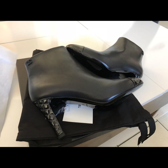 CHANEL Shoes - Authentic Chanel leather short boots